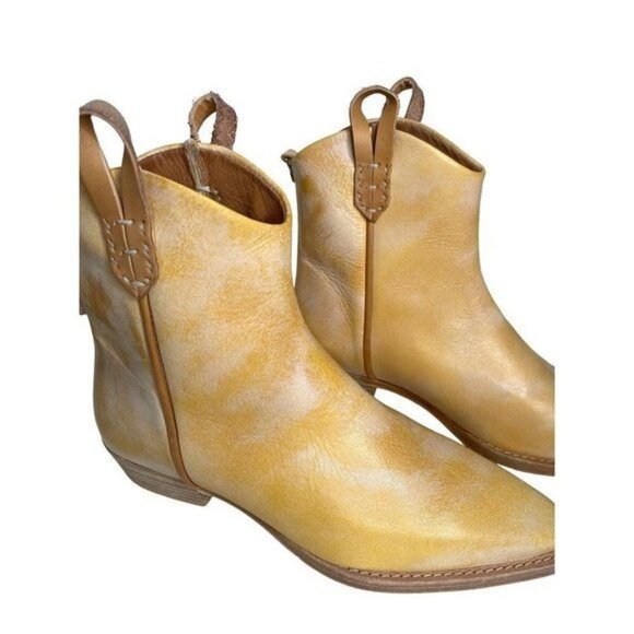 Free People Shoes - We The Free People Wesley Ankle Boots Honey Tan Leather Size 36 US 6 New